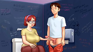 Big natural boobs, hentai gameplay, summertime saga eve