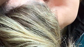 Dirty Blonde MILF Enccourages Her Man with Funny Dirty Talk