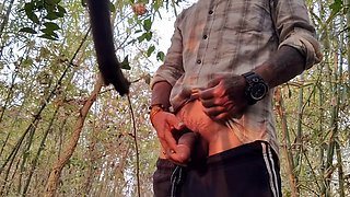 Local boy goes for a jungle adventure