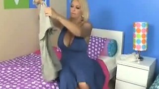 Hot milf Charlee Chase is cleaning the house when she finds