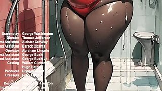Ebony Mistress Dominates Rich Old Cuckold - Hot Cartoon Sex Animation