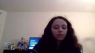 Emo teen Becka solo webcam masturbation