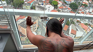 First Time Anal - Petite Tattoed Latina MILF Starts Blowjob Then Gets Rough POV Doggy Fuck