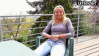Slim Blonde Gets Fucked After Interview... Spreads Her Legs And Teases Her Wet Cunt Through Soaked Panties - Victoria Pure