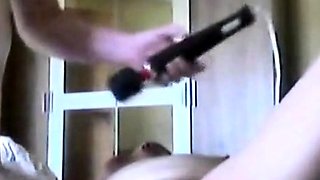 German Amateur Receives Massage from Sex Toy