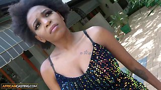 Big-Titted Black MILF Struggles to Keep Her Emotions In Check Until Horny Stud Drags Her Off to Pound