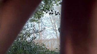 A hungry naughty married guy in the woods