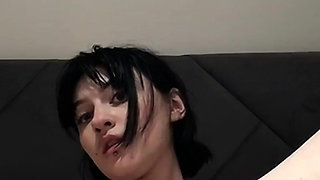 Cute Virgin Masturbates Her Pink Pussy for the First Time