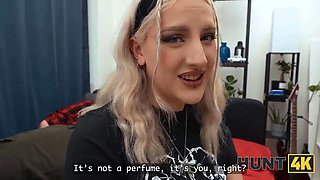 Hunt4k. is she doing it for him or for her sensation?