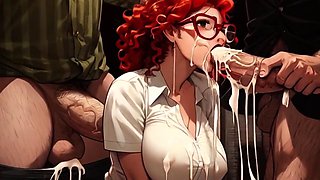 Spicy Toons College Lesbians Mosh Pit