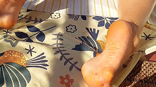 Amateur Blonde Wife Naked Outdoors