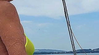 Granny Goes Swimming in a Sexy Swimsuit!
