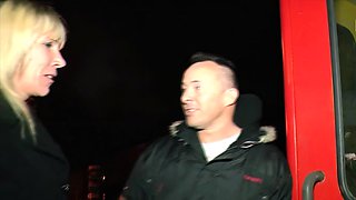Blonde German milf picked up on the street for sex