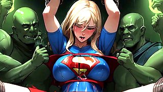 Supergirl, manga porn, anime hentai