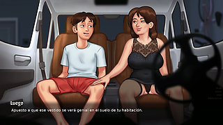 She achieved her goal, which was to seduce her stepson - Summertime Saga