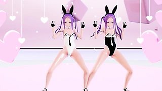 LO Crab crotch ghost dance with LO-chan