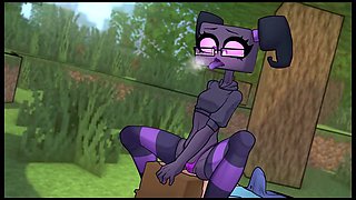 Parody scene of a playful undressing and satisfaction