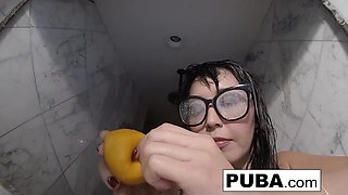 A Sexy Japanese Pornstar Wets Herself