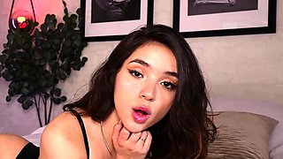 Close up teen foot worship