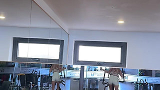 Big Juicy Ass Workout in Tight Shorts