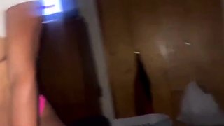 Amateur striptease and Solo masturbation