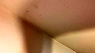 Wet cone on a snowy winter afternoon