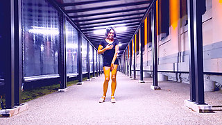 Wyld Yasmin Dancing and Flashing Herself in Public