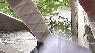 Fantastic anal fuck in the ruins of an old house