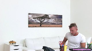 Lady agent - hard ripped stud's deep doggy-style audition fuck