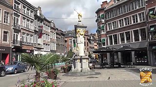 Chubby French Girl Interracial Bang With 3 Cocks - Group sex threesome and foursome with anal and double penetration