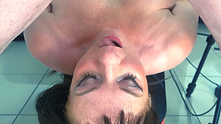 Rough Throatfucking and Big Facials From Two Angles