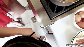 Ariella Ferrera is the best stepmom you wanted to be with.She gave her lucky stepson a hot sloppy blowjob and swallow his creamy jizz for breakfast.