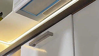 Hot and Cute Beauty in Her Dormitory Room Takes off Panties to Flash Shaved Pussy and Big Ass