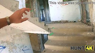 Hunt4k. red haired babe was truly innocent to fuck while gf was witnessing