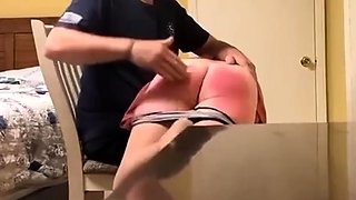Erika spanked in pantyhose
