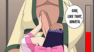 Ex hentai cartoon action with Hinata getting it on