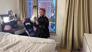 Flexible Alt E-girl Sucks for Energy Beverage and Takes Deep Anal Creampie in Insane Positions