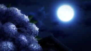 Quiet Passion in the night under a fading moon