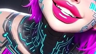 Cute Sexy Talk and Boobs, Ai Animation