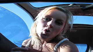 Teen Beauty Drive by Flashing