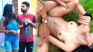 Chacha ki sauteli beti ko park me bulake chudai kiya