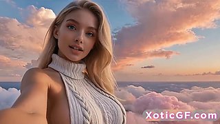 The Mysterious Busty Blonde of the Dark Jungle (AI Generated)