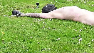 Slave Husband Flogged - Outdoor Bondage