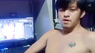 Asia Twink Get His Own Cum