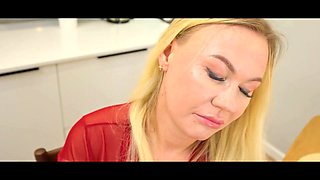 Mature4k. blondie cougar is cumming in front of the hubby
