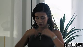 Latina teen babysitter fucks mature boss