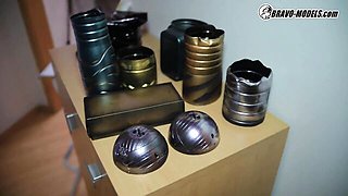 Slim porn with cover-girl Adelle Unicorn and Adelle from Bravo Models