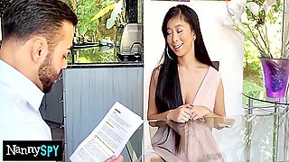 Nanny Massages Bosses Cock With Her Wet Pussy 17 Min