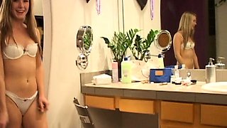 Blonde teen Sierras first erotic masturbation video