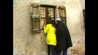 Hairy Italian Peasant Girl Manya Gives Blowjob and Rides Big Cock